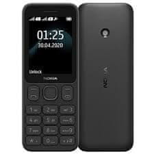 shumee Nokia | 125 | Črna | 2,4" | TFT | 4 MB | Dvojna SIM kartica | Mini-SIM | USB različica microUSB 2.0 | 1020 mAh