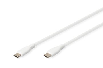 shumee Silikonski priključni kabel Digitus | AK-300341-010-W | USB-C je USB-C