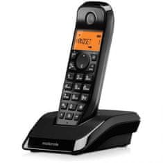 shumee Motorola digitalni brezžični telefon | S1201B | Vgrajen zaslon | Črna