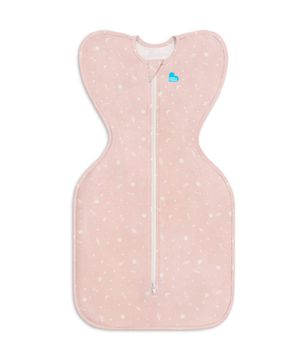LOVE TO DREAM Swaddle UP 50/50, spalna vreča, velikost S, roza vesolje, 2 FAZA,