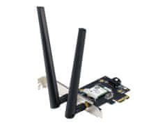 shumee Asus WiFi 7 PCI-E adapter z 2 zunanjima antenama | PCE-BE6500 | 802.11be | Podpora za mrežno omrežje Ne | MU-MiMO Ne | Mobilni širokopasovni dostop ni na voljo