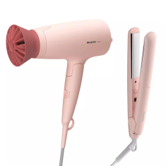 shumee Philips | Komplet za oblikovanje las | BHP398/00 | Keramični grelni sistem | Temperatura (največja) 210 °C | Število stopenj gretja 3 | 1600 W | Roza