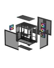 shumee Deepcool CG530 4F | Črna | Srednji stolp | Napajalnik priložen Ne | ATX PS2