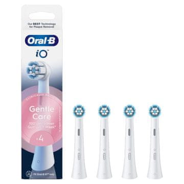 shumee Zamenljive glave zobne ščetke Oral-B | iO Gentle Care | Glave | Za odrasle | Število priloženih glav ščetke: 4 | Število načinov ščetkanja zob Ni primerno | Bela