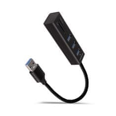 shumee AXAGON SuperSpeed USB-A vozlišče in čitalnik kartic | HMA-CR3A