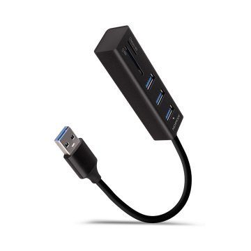 shumee AXAGON SuperSpeed USB-A vozlišče in čitalnik kartic | HMA-CR3A
