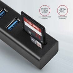 shumee AXAGON SuperSpeed USB-A vozlišče in čitalnik kartic | HMA-CR3A
