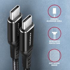 shumee AXAGON Podatkovni in polnilni kabel, 2 m | BUCM-CM20AB | USB tipa C na USB tipa C