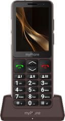 shumee myPhone Bueno LTE Praline Collection | Rjava | 2,8"" | IPS | 48 MB | 128 MB | Ena SIM kartica | MicroSD | 3G | Bluetooth | Ločljivost glavne kamere 2 MP | 2000 mAh
