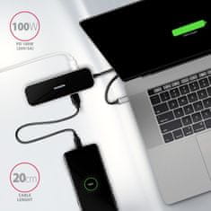 shumee AXAGON SuperSpeed USB-C kombinirani 6-v-1 vozlišče | HMC-6H4A