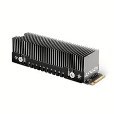 shumee AXAGON Aluminijast pasivni hladilnik za enostranske in dvostranske M.2 SSD diske velikosti 2280, višina 24 mm | CLR-M2XT