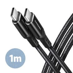 shumee AXAGON Podatkovni in polnilni kabel, 1 m | BUCM-CM10AB | USB tipa C na USB tipa C