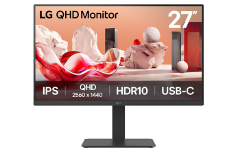 shumee LG 27BA65QB-B | 27" | IPS | 16:9 | 100 Hz | 5 ms | 2560 x 1440 slikovnih pik | 350 cd/m² | Količina HDMI vhodov: 1