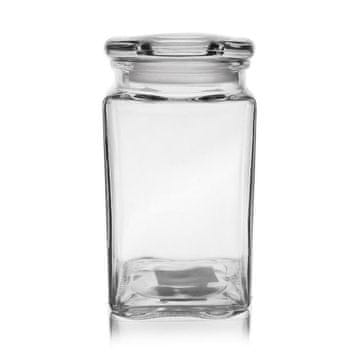 shumee Kvadratna steklena posoda za hrano 1,4 l