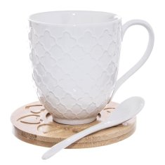 shumee Porcelanaste skodelice WHITELINE 370 ml 2 kosa.