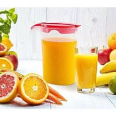 Artemis Plastični vrč za pijačo, vodo, sok, kompot, pijačo, s pokrovom, 1,75 l