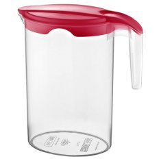 Artemis Plastični vrč za pijačo, vodo, sok, kompot, pijačo, s pokrovom, 1,75 l