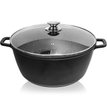 Artemis Granitni lonec s pokrovom za kuhanje, dušenje, peko 32 cm 9,7 l Grande