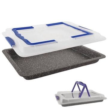 Orion Granitni pekač s pokrovom GRANDE 43x29x7 cm