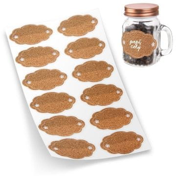 shumee Samolepilne etikete za kozarce 12 kosov.