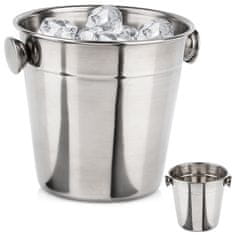 Artemis Majhna vedra za led, jeklena posoda za ledene pijače, mizica 700 ml