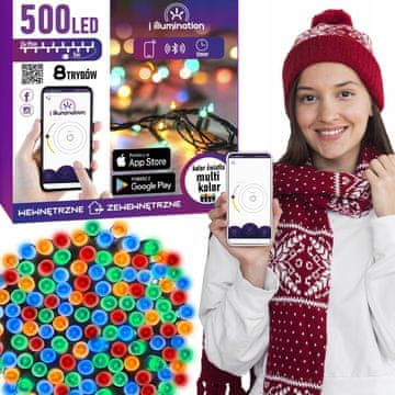 shumee 500 VEČBARVNIH LED SVETILK - UPRAVLJANJE S TELEFONOM