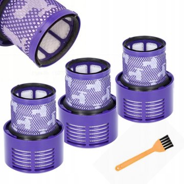 shumee AirClear MaxFilter 3x HEPA za Dyson V11 V15 SV14 | Pralno | Dokončaj + čopič | Absolutni živalski navor Total Clean