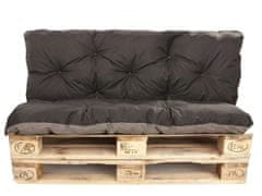 shumee BLAZINA IZ PALET 120 X ČRNA: ENKEL Set blazin Enkel: 120x80/120x40cm