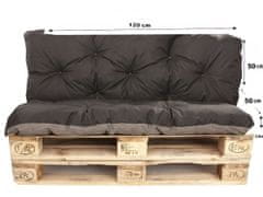shumee BLAZINA IZ PALET 120 X ČRNA: ENKEL Set blazin Enkel: 120x80/120x40cm