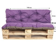 shumee BLAZINA IZ PALET 120 X VIJOLIČNA: ENKEL Set blazin Enkel: 120x60/120x40cm