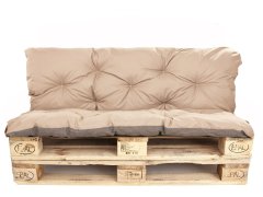shumee BLAZINA IZ PALET 120 X BEŽ: ENKEL Enkel garnitura blazine: 120x80/120x50cm