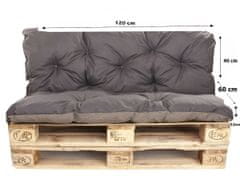 shumee BLAZINA IZ PALET 120 X ANTRACIT: ENKEL Set blazin Enkel: 120x50/120x50cm