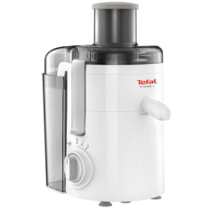 TEFAL ZE370138 Sokovnik Fruitelia Plus - črno-bel | 350 W | 2 hitrosti + pulzni način | Iztiskanje sadja