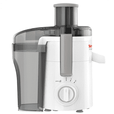 TEFAL ZE370138 Sokovnik Fruitelia Plus - črno-bel | 350 W | 2 hitrosti + pulzni način | Iztiskanje sadja