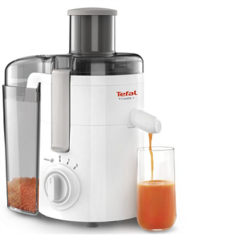 TEFAL ZE370138 Sokovnik Fruitelia Plus - črno-bel | 350 W | 2 hitrosti + pulzni način | Iztiskanje sadja