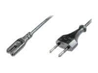 shumee Digitus napajalni kabel | 1,8 m | Črna | IEC 60320 C7 Evropski vtič | Evropski vtič CEE 7/16 | 2-žilni | Napajalni kabel | Evropski vtič CEE 7/16