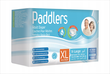 shumee Plenice za odrasle PADDLERS velikost XL, SUPER VPOJNE, 30 kosov.