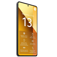 shumee Xiaomi Redmi Note 13 v grafitni barvi, dvojna SIM kartica 6,67 palca, AMOLED 1080x2400, 2,4 GHz in 2,0 GHz, 128 GB, 6 GB RAM-a, Android 13, 5G. Na voljo zdaj!
