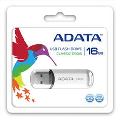 shumee ADATA 32GB USB ključek bele barve | C906 | USB 2.0 - Prostoren in zanesljiv prenosni USB ključek ADATA C906 s kapaciteto 32 GB omogoča hiter prenos podatkov. Izdelek je bele barve.