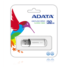 shumee ADATA 32GB USB ključek bele barve | C906 | USB 2.0 - Prostoren in zanesljiv prenosni USB ključek ADATA C906 s kapaciteto 32 GB omogoča hiter prenos podatkov. Izdelek je bele barve.