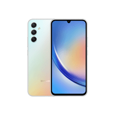 shumee Samsung Galaxy A34 A346 srebrn 6,6-palčni Super AMOLED 1080 x 2340 slikovnih pik 6 GB RAM-a 128 GB Dvojna SIM kartica 4G 5G Glavna kamera 48+8+5 MP Sekundarna kamera 13 MP Android