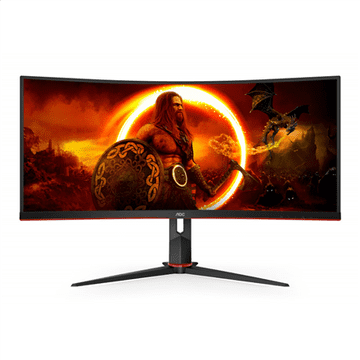 shumee AOC CU34G2XP/BK 34" VA 3440x1440px 21:9 1ms črna 2x HDMI 180Hz monitor