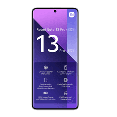shumee Xiaomi Redmi Note 13 Pro+, bela, 6,67", AMOLED Full HD, Mediatek Dimensity 7200 Ultra, 12 GB RAM-a, 512 GB, Dual SIM, 4G, 5G, 200 MPx. Telefon z izjemnimi zmogljivostmi za zahtevne uporabnike.