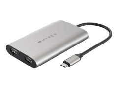 shumee Univerzalni adapter USB-C na dvojni HDMI s 100 W PD prepustnostjo moči | USB-C na HDMI | Adapter