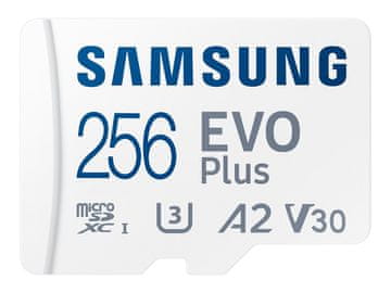 shumee Samsung | microSD kartica | EVO Plus | 256 GB | pomnilniška kartica microSDXC | U3, V30, bliskovni pomnilnik razreda A2