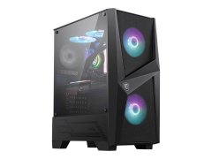 shumee MSI MAG FORGE 100R ohišje za računalnik, srednji stolp, USB 3.2, črna barva MSI MSI MAG FORGE 100R črna ATX napajalnik priložen ne