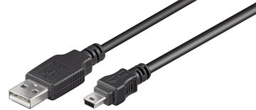 shumee Goobay 50767 USB 2.0 visokohitrostni kabel, črne barve, 1,8 m | Goobay | USB-A do Mini-USB