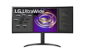 shumee LG | Ukrivljen monitor | 34WP85CP-B | 34" | IPS | QHD | 21:9 | 60 Hz | 5 ms | 3440 x 1440 | 300 cd/m² | 2 vhoda HDMI | Črna