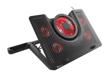 shumee Genesis | Hladilna podloga za prenosnik, OXID 550 | Črna | 400 x 280 x 55 mm