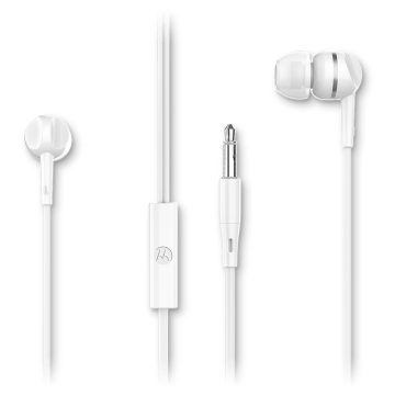 shumee Motorola | Slušalke | 105 In-Ear slušalke | Vgrajen mikrofon | V ušesu | 3,5 mm vtič | Bele